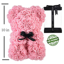 Load image into Gallery viewer, Artificial Flowers Rose Teddy Bear