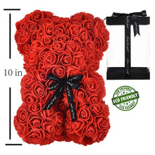 Load image into Gallery viewer, Artificial Flowers Rose Teddy Bear
