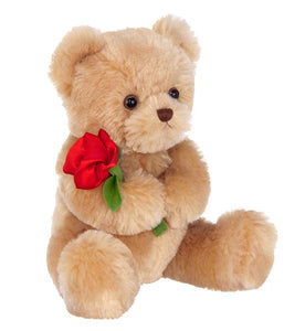 Valentines Plush Stuffed Animal Teddy Bear with Rose