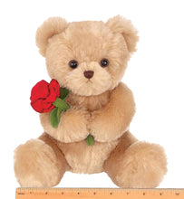 Load image into Gallery viewer, Valentines Plush Stuffed Animal Teddy Bear with Rose
