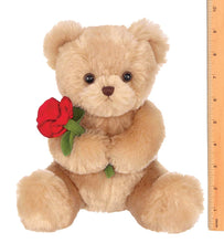 Load image into Gallery viewer, Valentines Plush Stuffed Animal Teddy Bear with Rose
