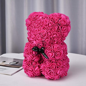 Artificial Flowers Rose Teddy Bear